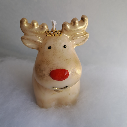 Weihnachtsreh aus Wachs