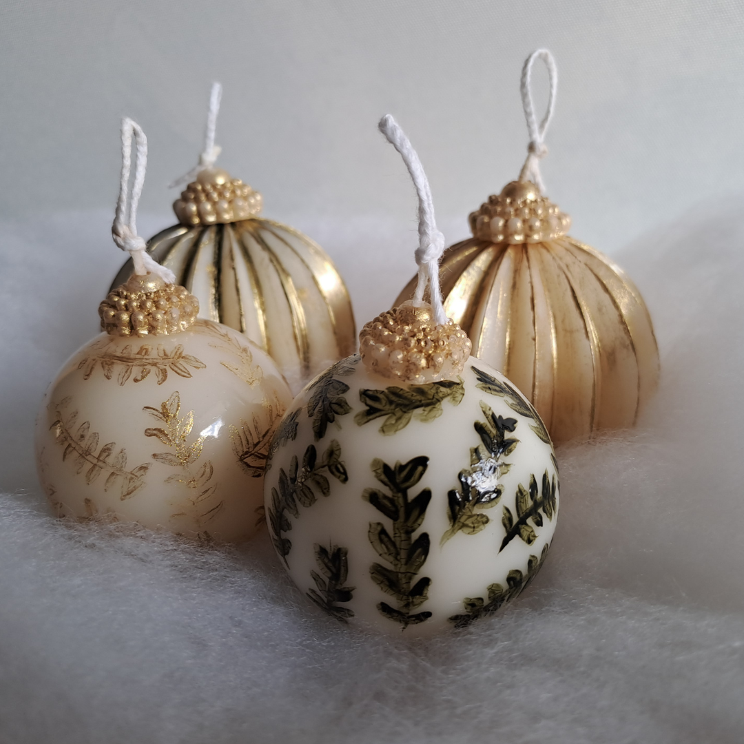 4 teilige Weihnachtskugel