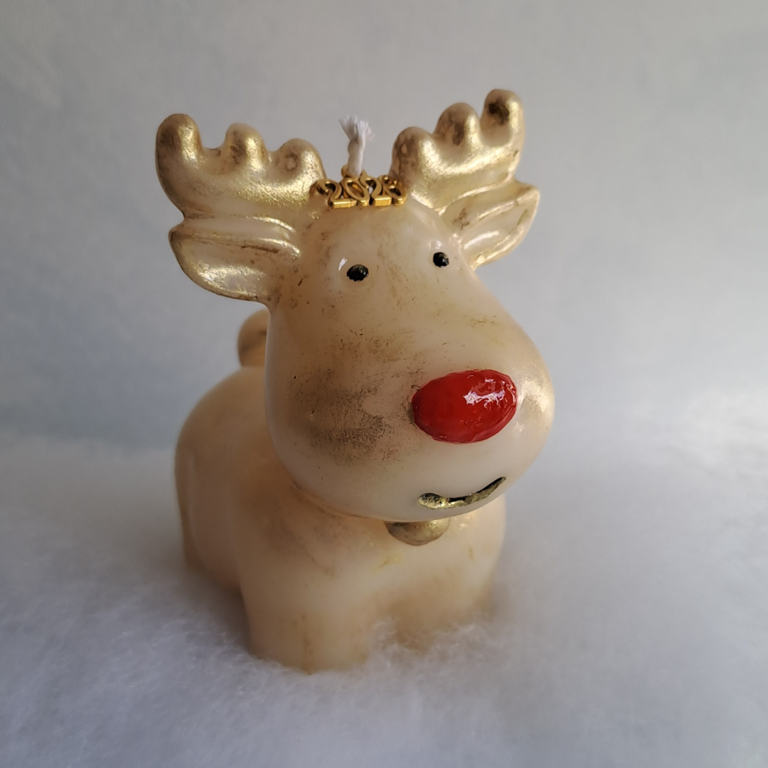 Weihnachtsreh aus Wachs